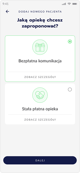 Choose care type